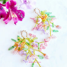 Load image into Gallery viewer, Wonderful summer little wild flowers beaded earring studs
